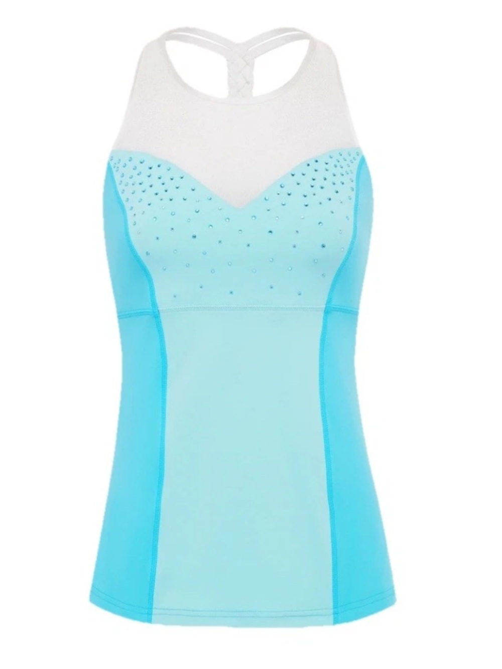 Crowned Athletics Luxury Athletic Top Elsa Disney Princess.